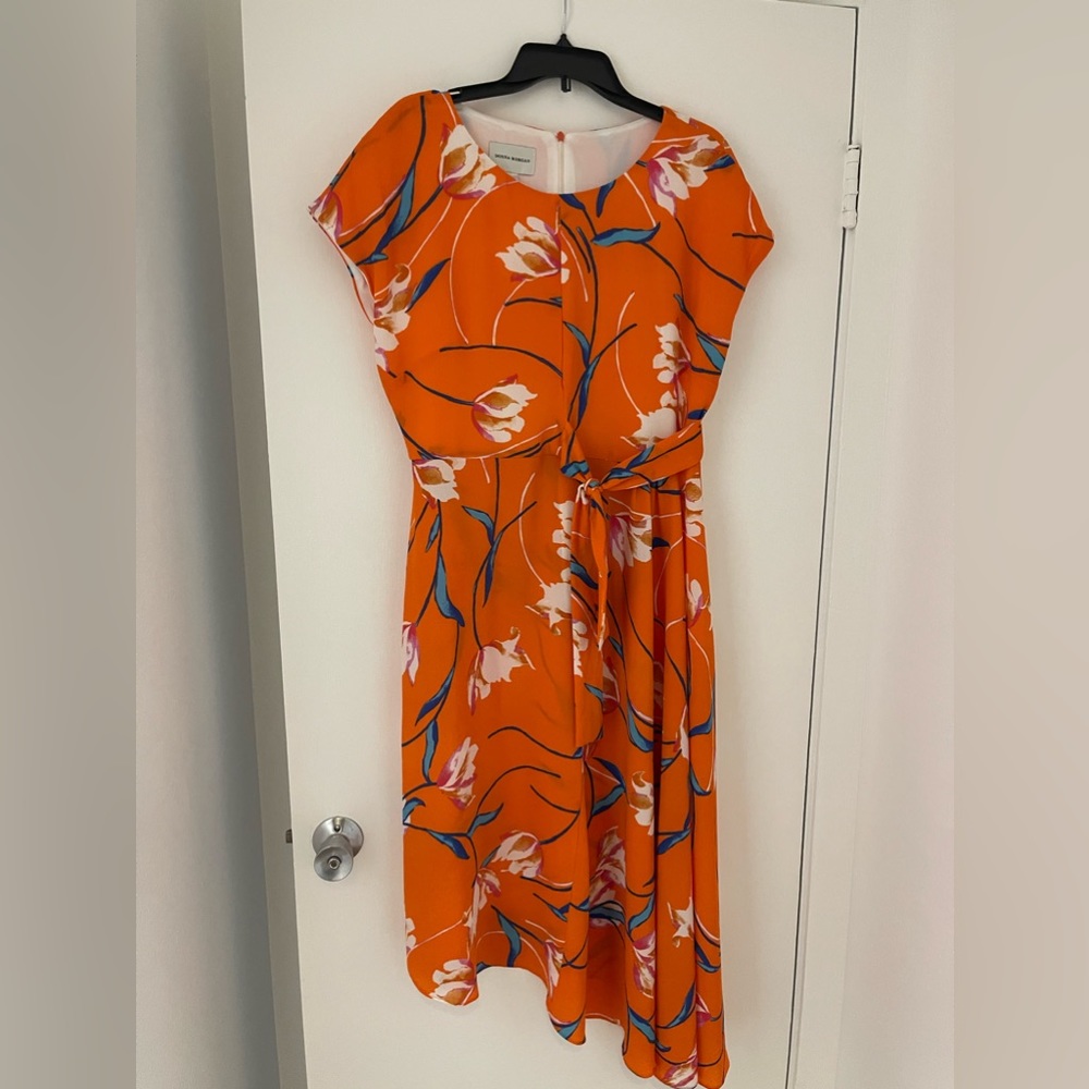 Donna Morgan orange floral dress